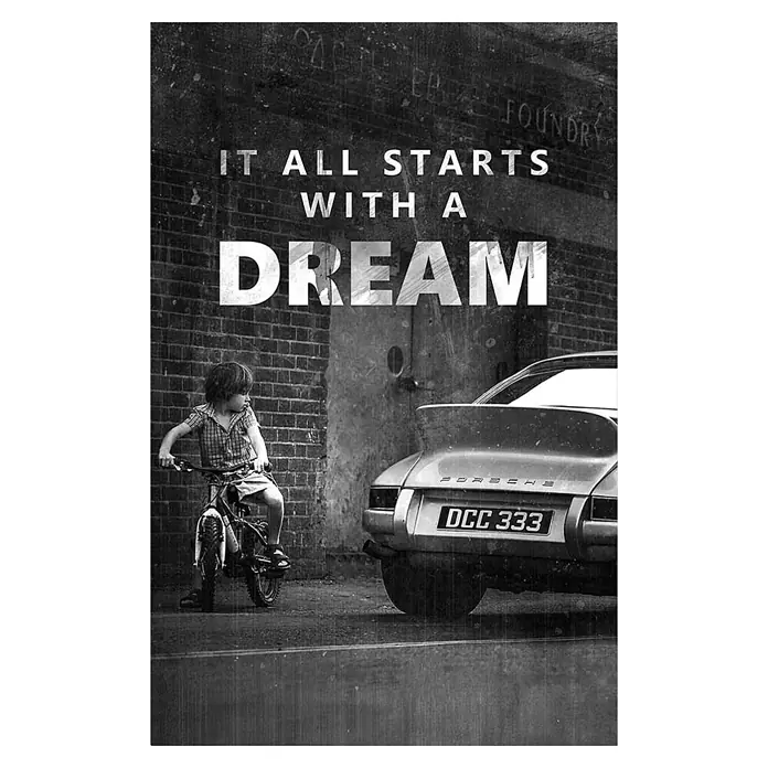 Dotcomcanvas Decopanel (It All Starts with a Dream, B x H: 58 x 90 cm)