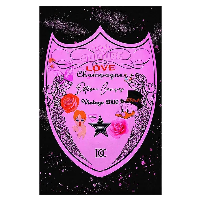 Dotcomcanvas Decopanel (Love Champagne, B x H: 58 x 90 cm)