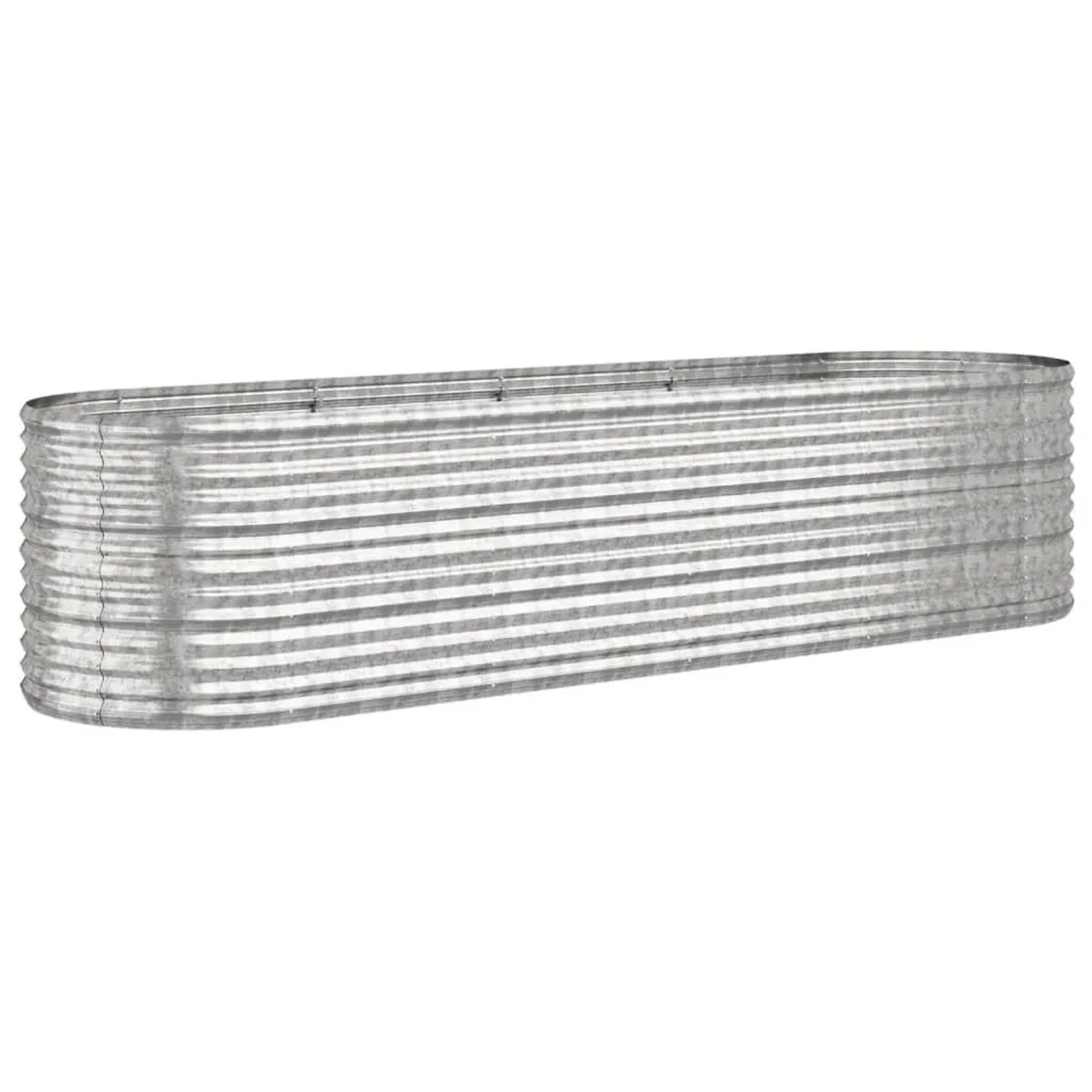 Furnicato Hochbeet Verzinkter Stahl 296x80x68 Cm Silbern