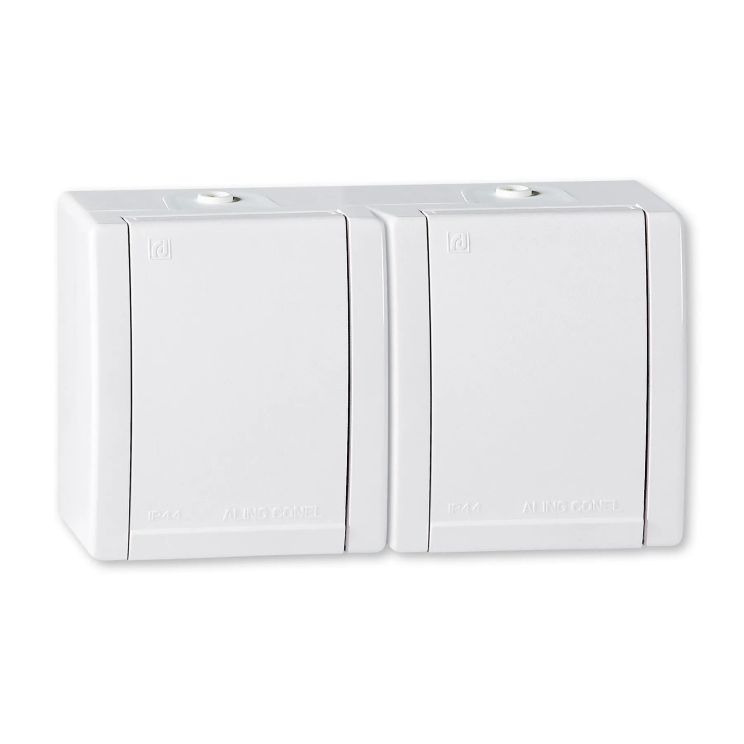 Aling-Conel 2-fach Aufputz Steckdose 16A250V IP44 Verdrahtet Weiß