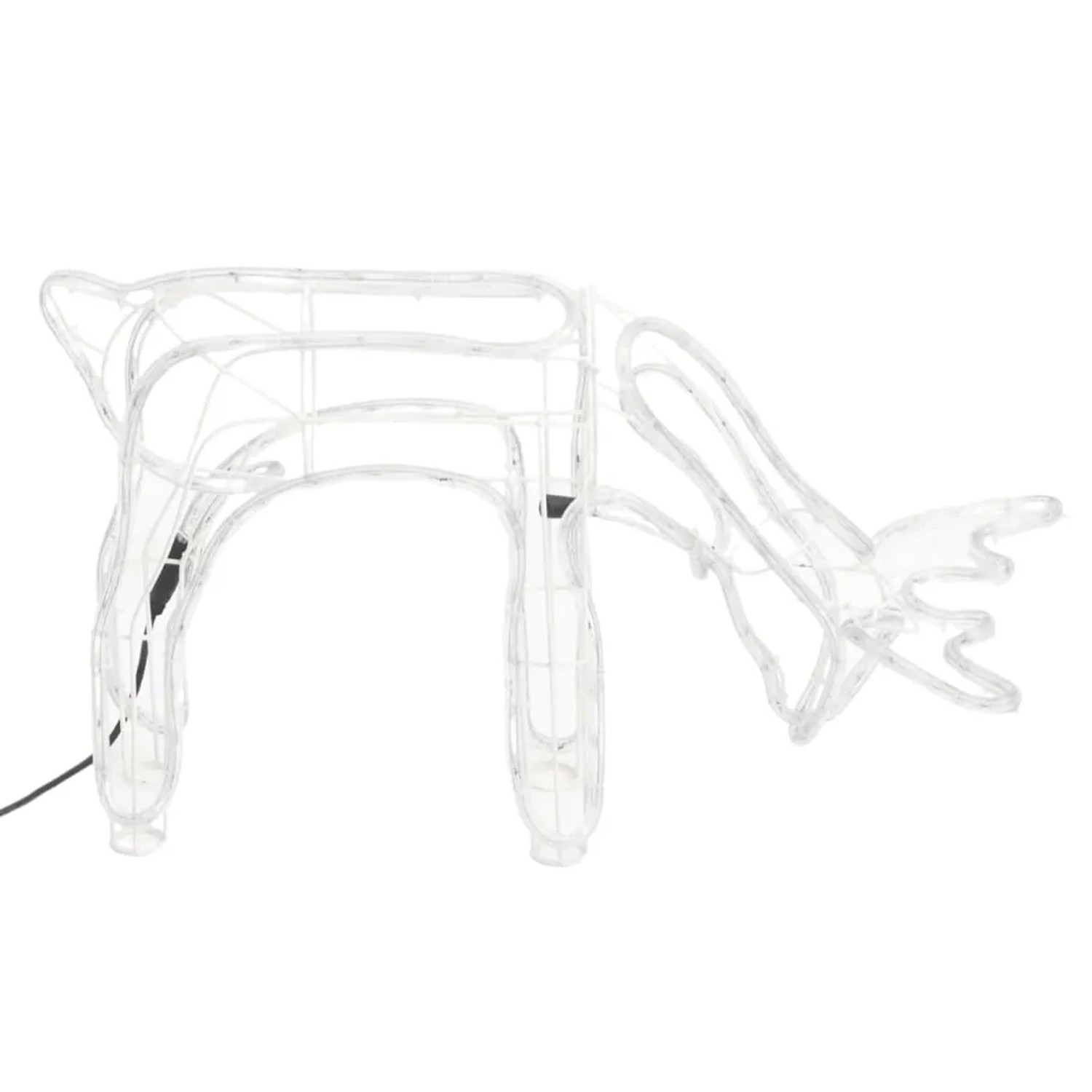 vidaXL Rentier-Silhouetten 2 Stk Kaltweiß 73x31x45 cm 3154318