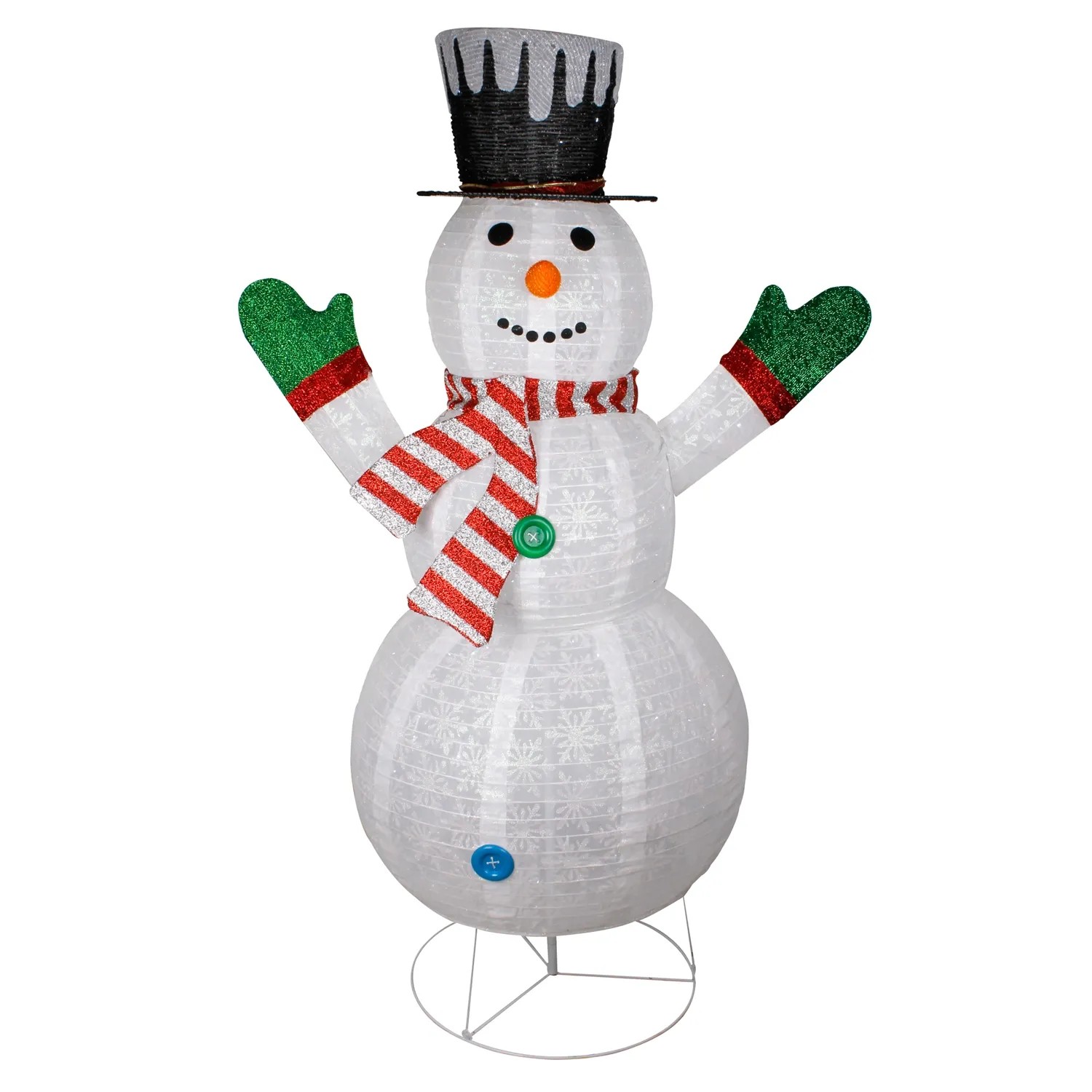 Mojawo XXL LED Schneemann Figur Weihnachtsmann 180CM 200 LEDs IP 44 Innen und Außen