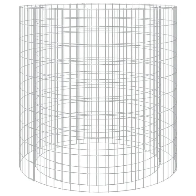 vidaXL Gabionen-Feuerstelle Ø 100 cm Verzinktes Eisen 153561
