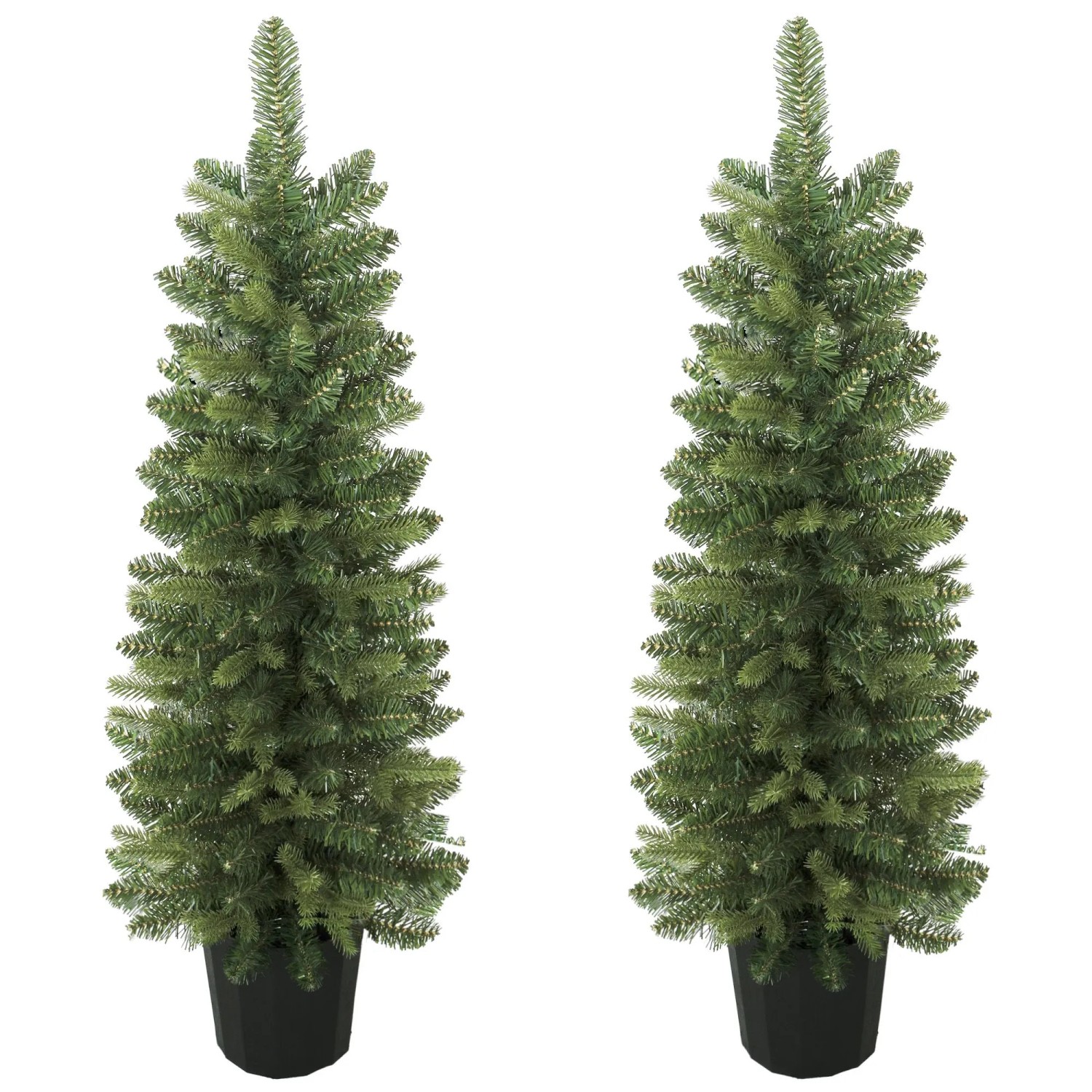 HOMCOM Künstlicher Weihnachtsbaum PE PVC 35 x 35 x 120 cm Grün