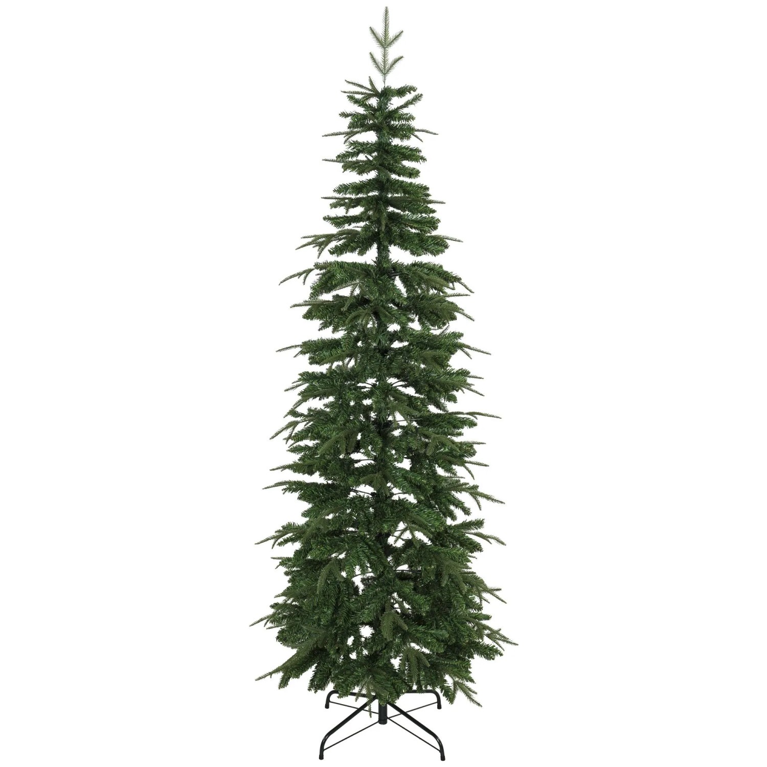 HOMCOM Künstlicher Weihnachtsbaum PE PVC 80 x 80 x 210 cm Grün