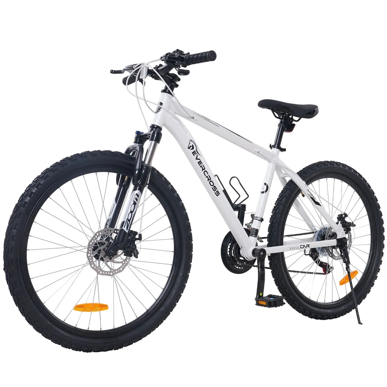 EVERCROSS Mountainbike EM3 Fahrrad 26 Zoll MTB für Damen und Herren Shimano 21 Gang Weiß