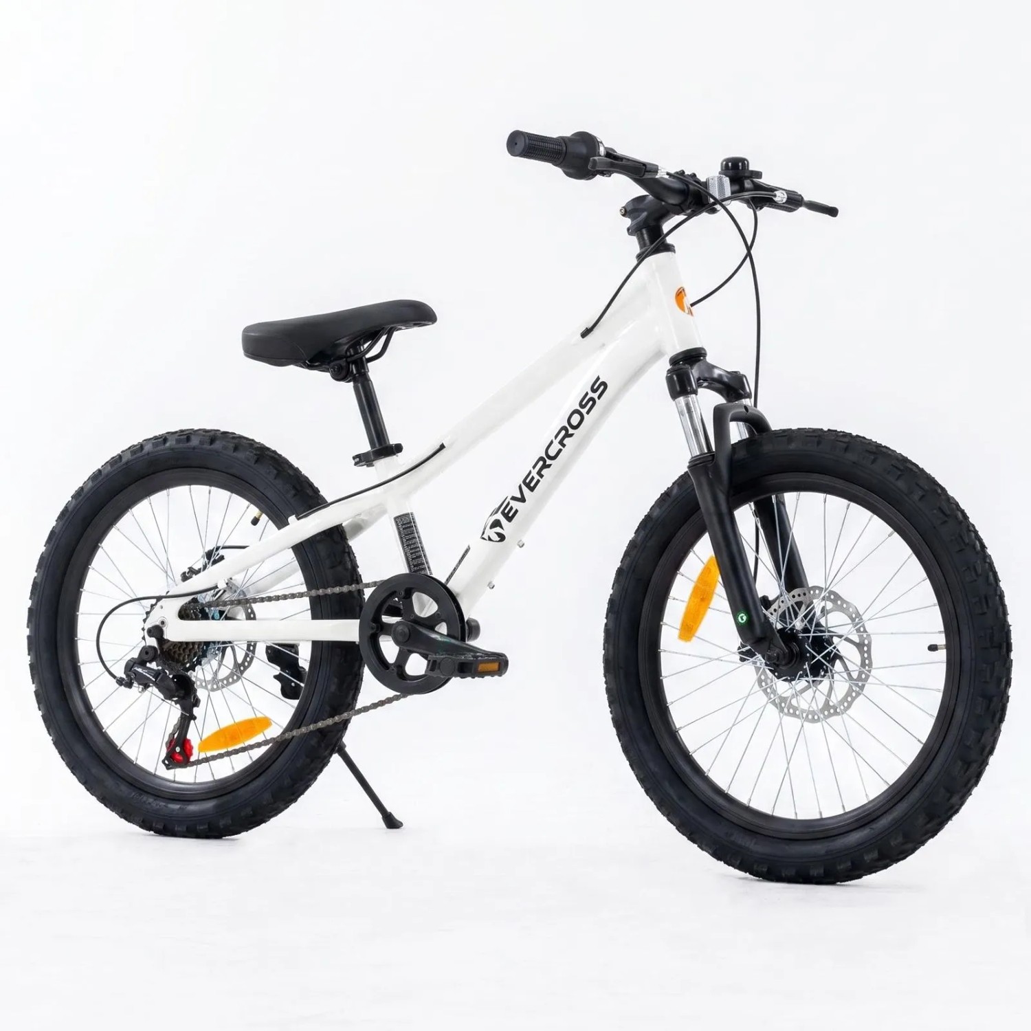 EVERCROSS Kinderfahrrad EM5 20 Zoll MTB Kid Shimano 7 Gang Geländetauglich für Kinder ab 6 Jahren Weiß