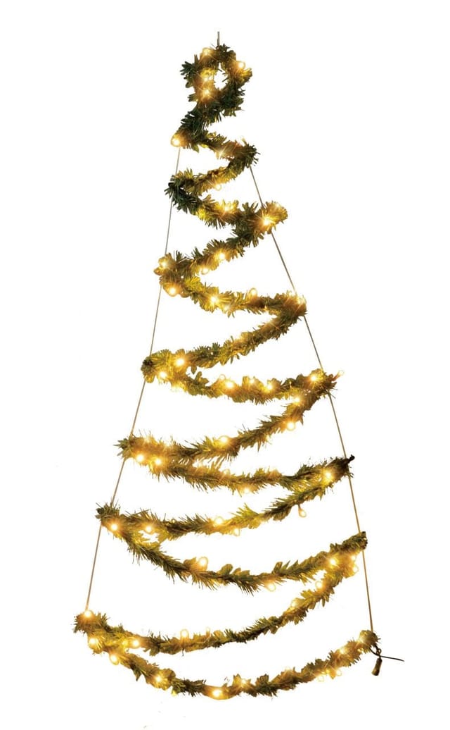 TrendLine LED Aufhänger Tannenbaum 150 cm warmweiß Außen mit Timer