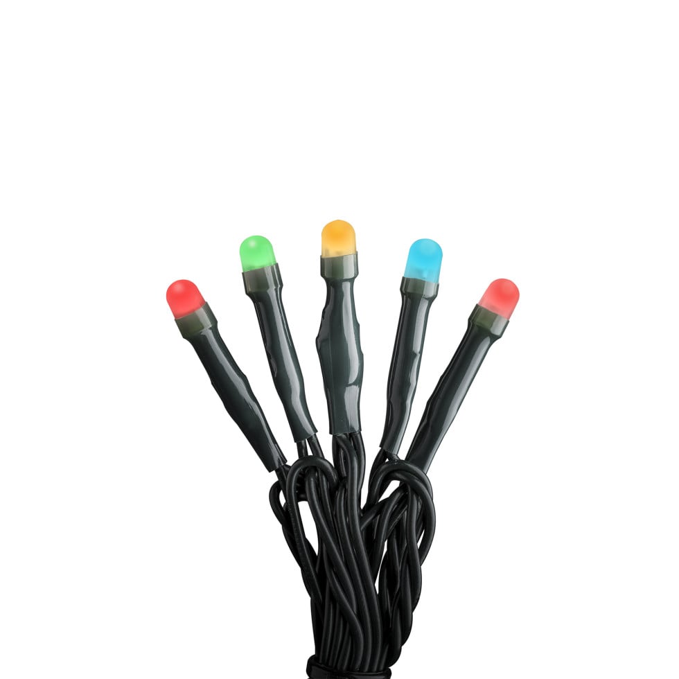 Konstsmide Micro LED Lichterkette gefrostet Innen 35 bunte Dioden 5,3 m
