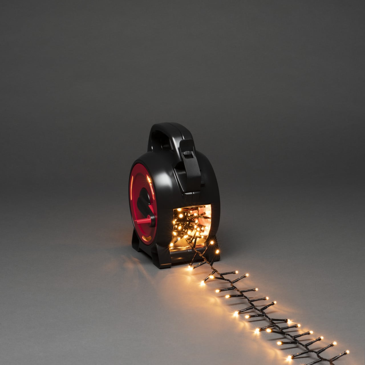 Konstsmide Micro LED Compactlights Außen 200 bernsteinfarbene Dioden mit Kabelaufroller 14,30 m Bild 4