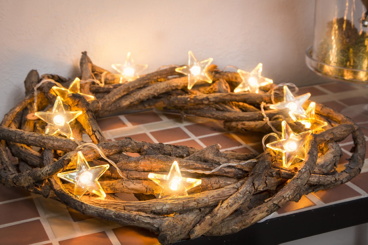 Konstsmide LED Lichterkette klare Sterne 2 m warmweiß Bild 3