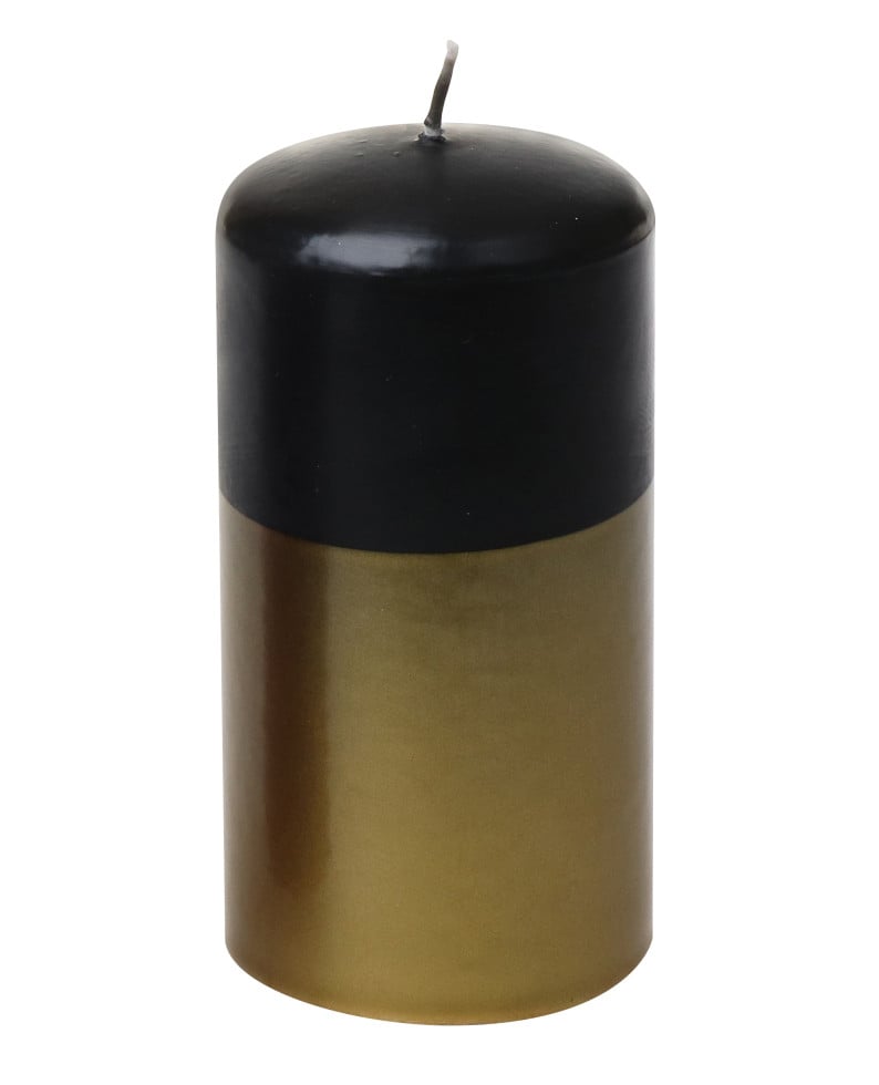 Steinhart Stumpenkerze Christine Ø 5,7 x 11 cm schwarz