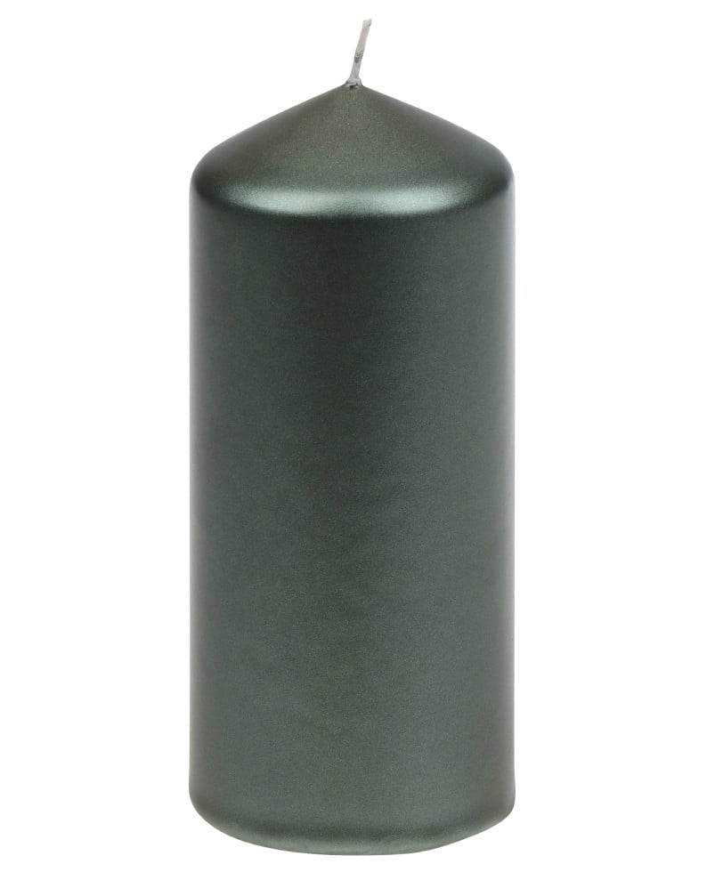 Steinhart Stumpenkerze Edelglanz Ø 5,7 x 13 cm schilf