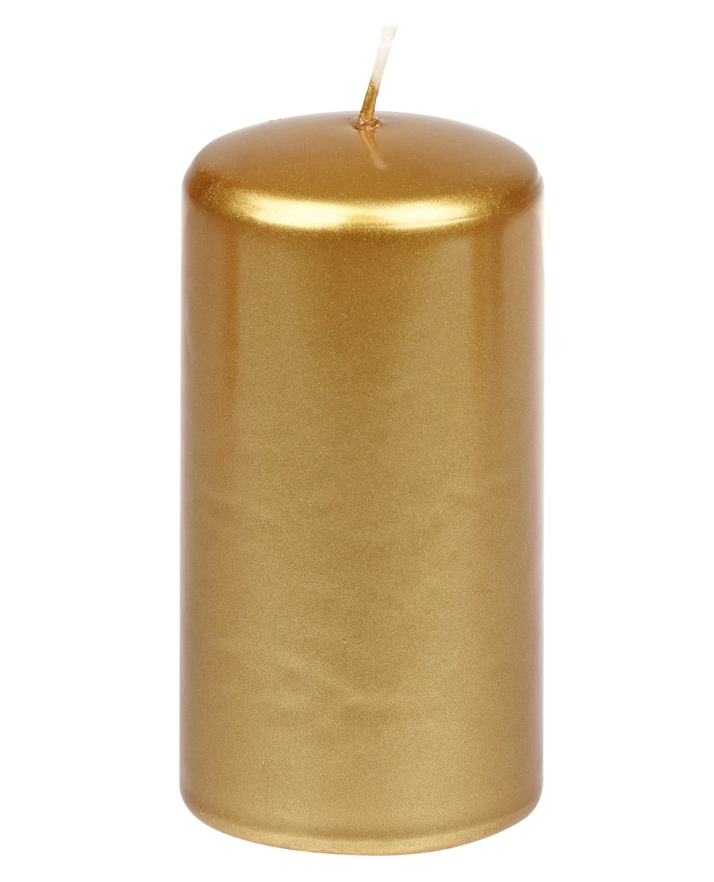 Steinhart Stumpenkerze Brilliance Ø 5,7 x 11 cm gold
