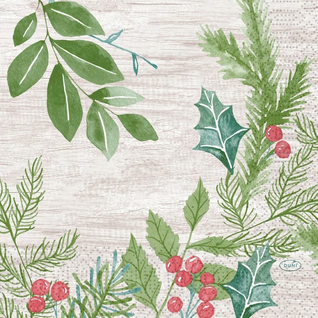 Duni Servietten winter greene 33 x 33 cm - 20er Pack