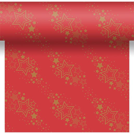 Duni Tischläufer holiday star red 40 x 480 cm