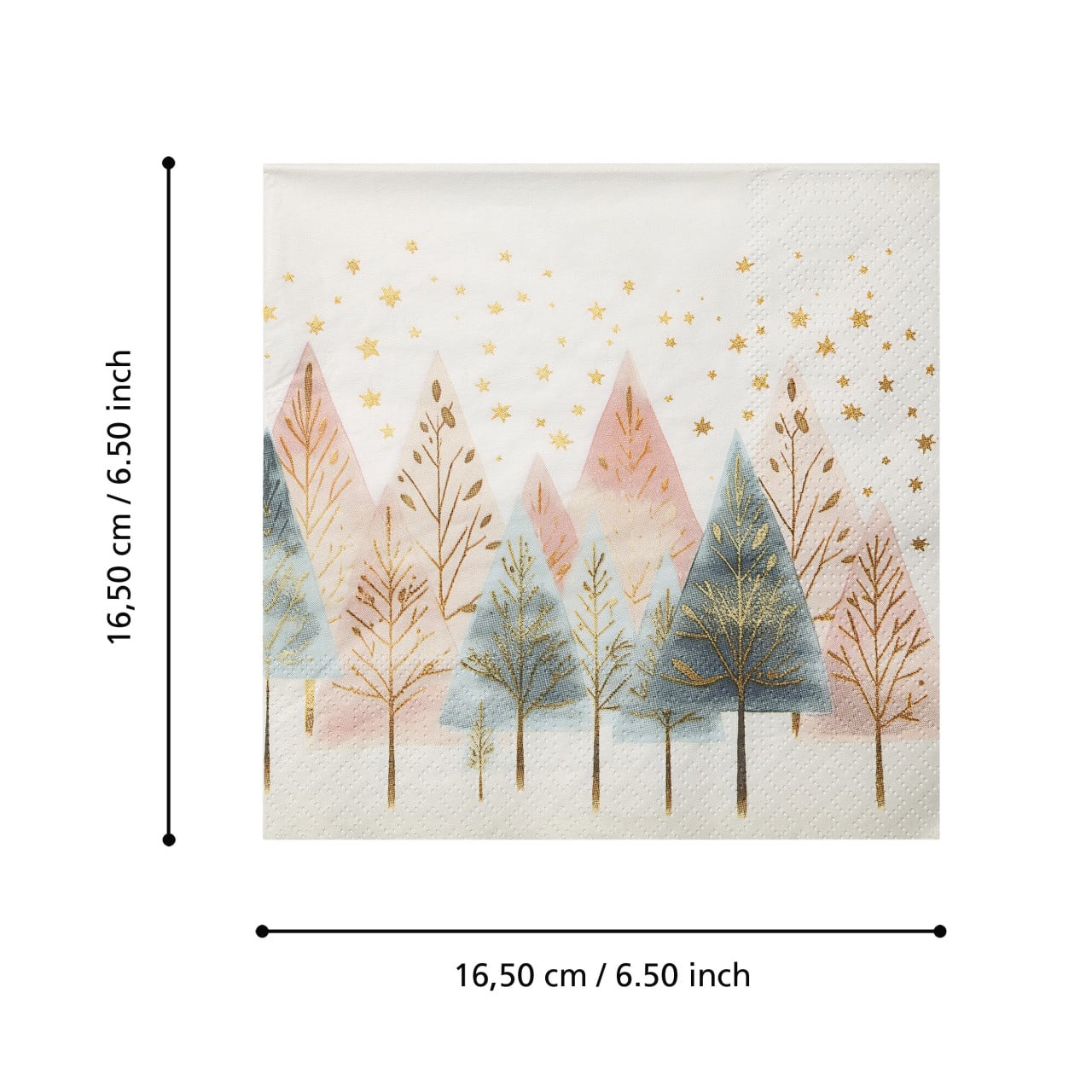 Eglo Servietten Landschaft & Bäume bunt 16,5 x 16,5 cm - 20er Pack Bild 2