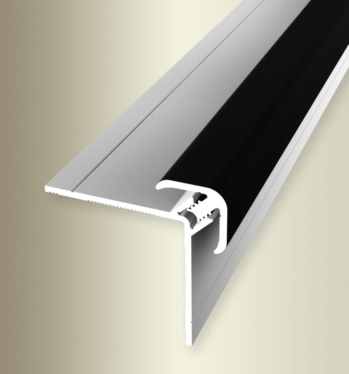 Decoflooring Clip-Außeneckenprofile 2-teilig schwarz pulverbeschichtet