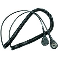 Spiralkabel mit Druckknopf, ESD, schwarz, 3/10mm, 2,4 m Bild 2