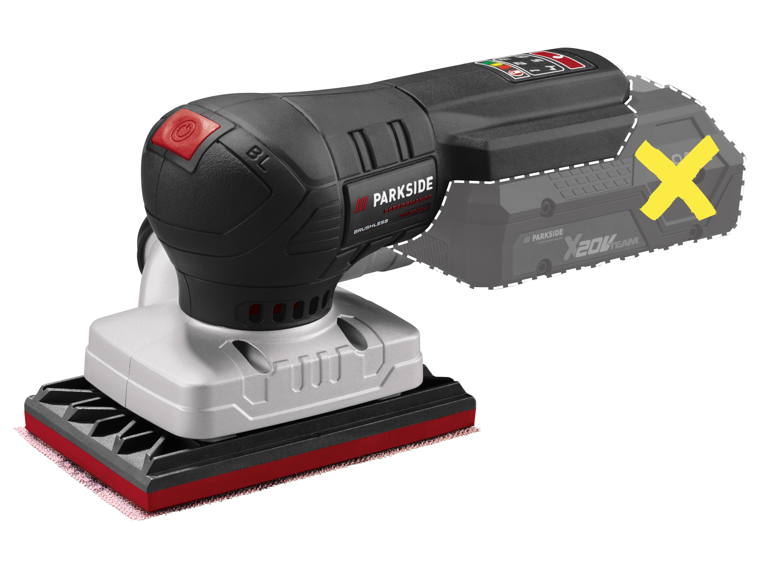 PARKSIDE PERFORMANCE® PAESP 20-Li A2 (ohne Akku und Ladegerät) (Exzenterschleifer) Bild 2