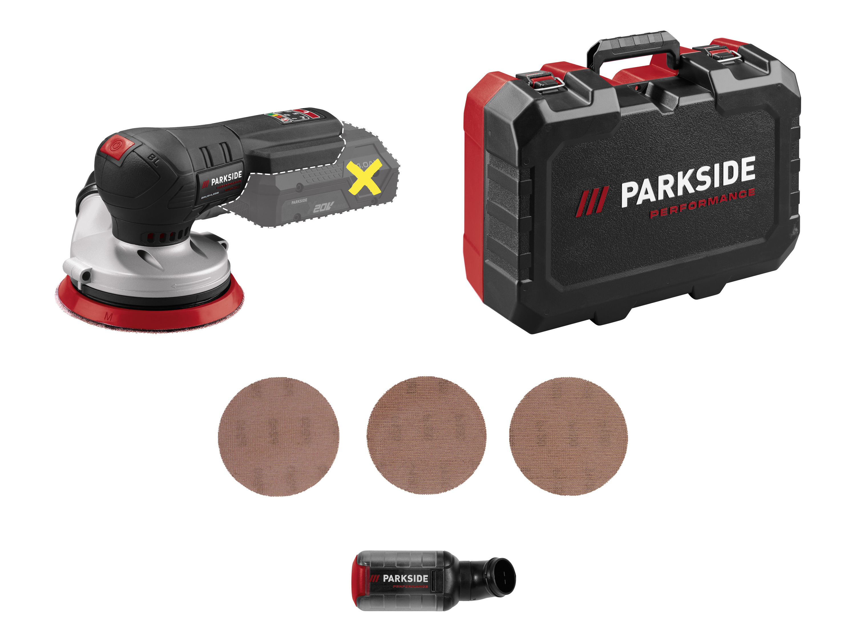 PARKSIDE PERFORMANCE® PAESP 20-Li A2 (ohne Akku und Ladegerät) (Exzenterschleifer) Bild 3