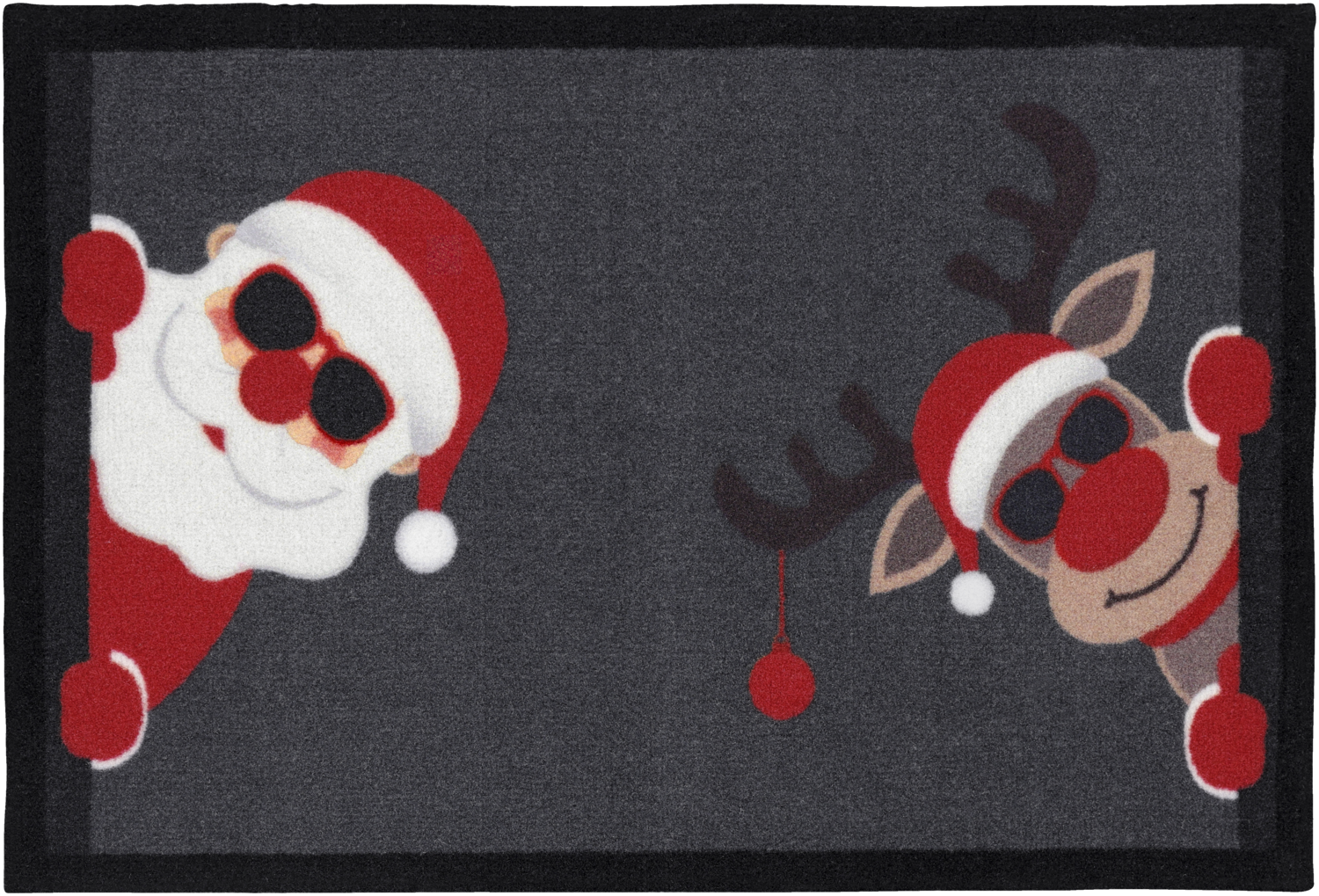 LIVARNO® Schmutzfangmatte »Weihnachten« (Weihnachtsmann und Rudolph)