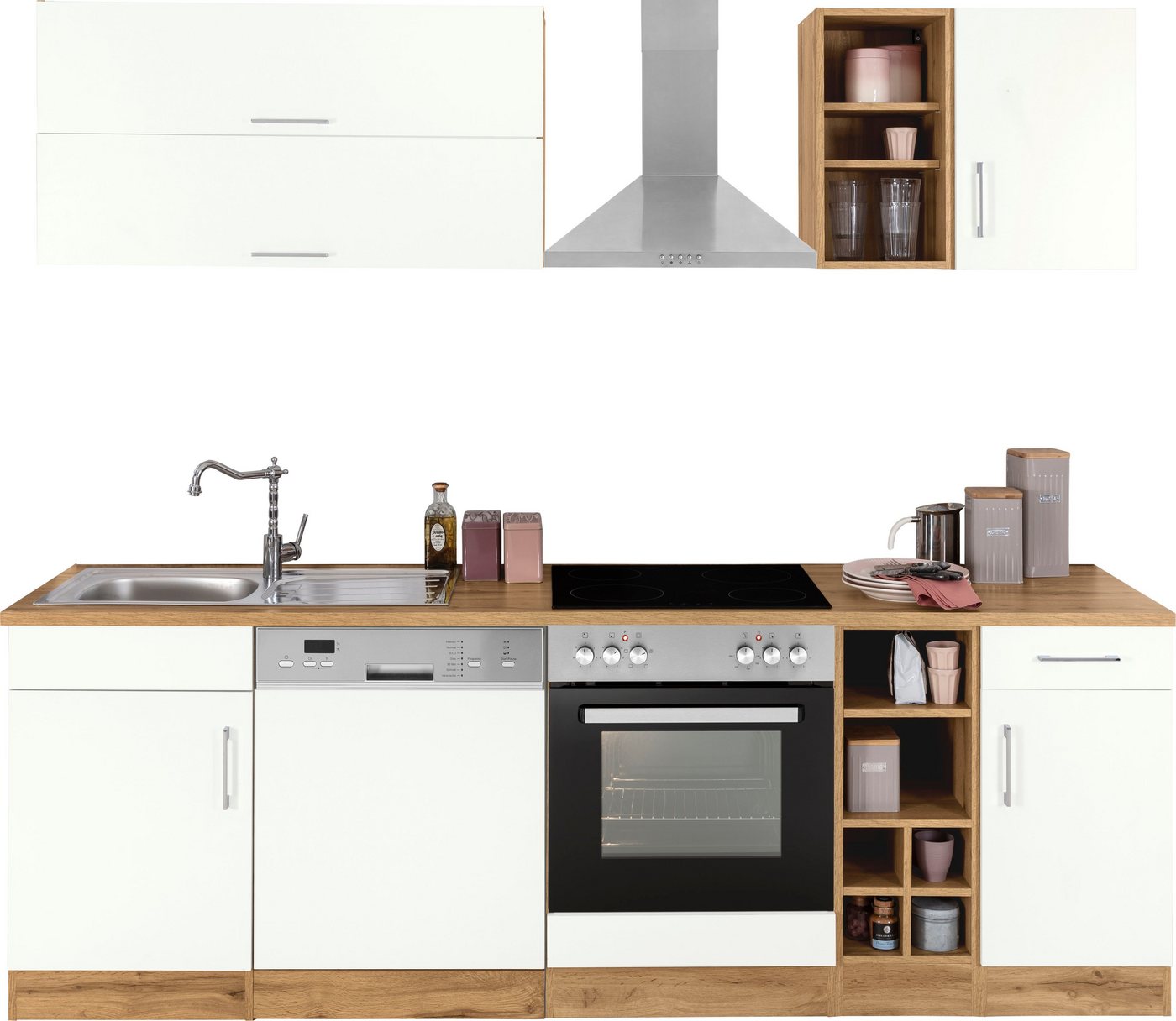 KOCHSTATION Küchenzeile KS-Colmar, mit E-Geräten, Breite 240 cm Bild 5