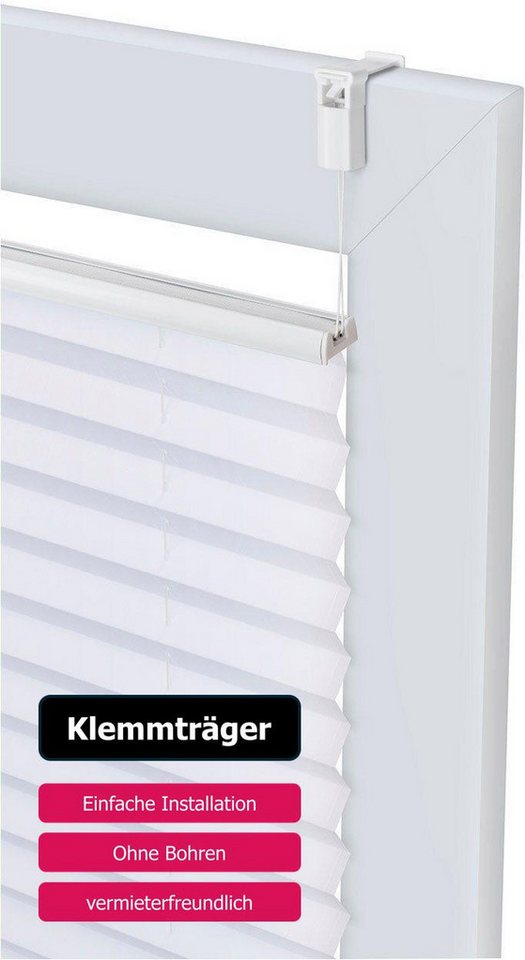 OTTO home Plissee GELLO, ohne Bohren, Lichtschutz, Streifen-Optik, Lichtschutz, ohne Bohren, verspannt, Klemmfix, in Streifen-Optik, Klemmfix, im Fixmaß, Sonnenschutz für Fenster & Tür Bild 4