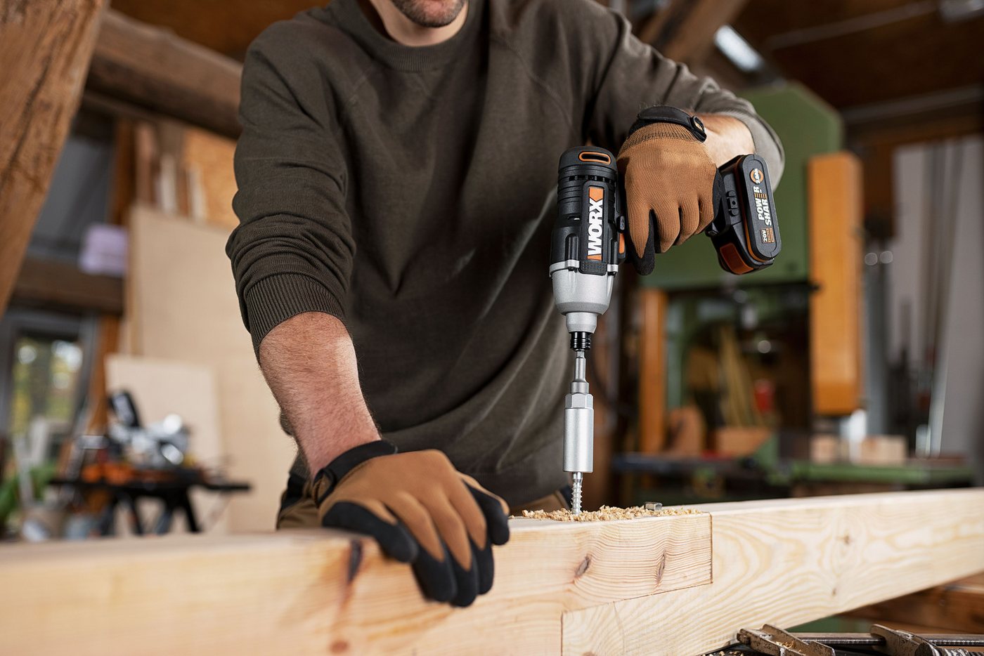 Worx Akku-Schlagschrauber WX291, 2600 U/min, 170 Nm, mit LED-Licht, inkl. Akku & Ladegerät Bild 2