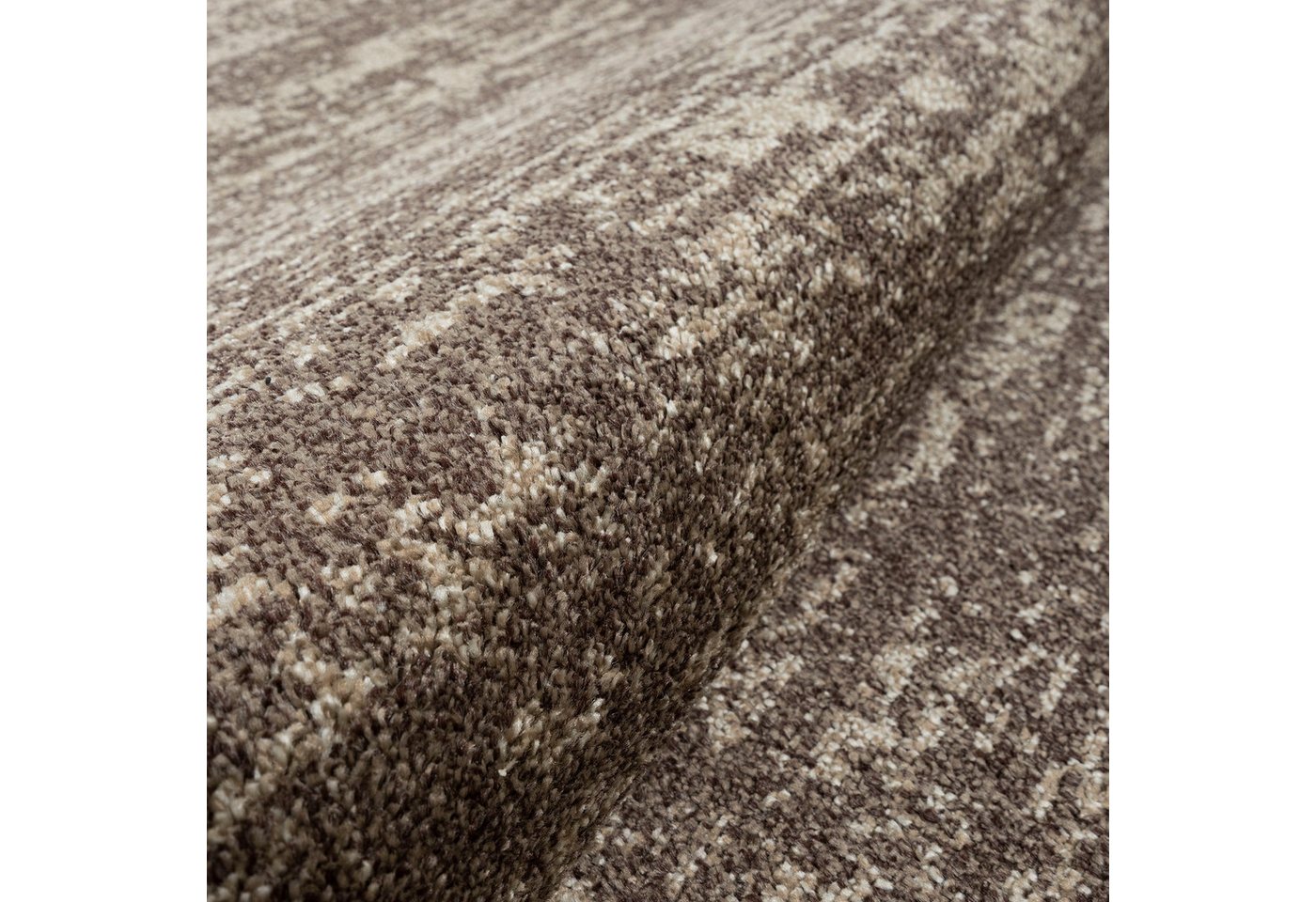 Sanat Teppich Oslo, auch als Läufer und in Rund, rund, Höhe: 10 mm, meliert, robuster Kurzflor, Wohnzimmer, Schlafzimmer, Kinderzimmer