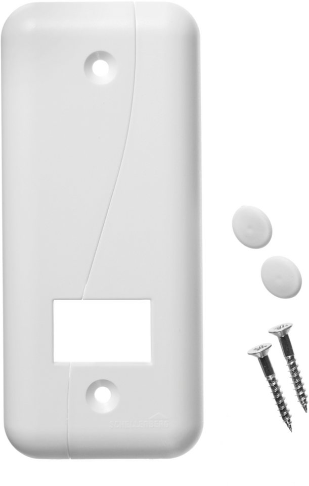 SCHELLENBERG Gurtwickler-Abdeckplatte Duo Maxi, 10,5 cm Lochabstand, langlebig aus Kunststoff, Zubehör für Einlassgurtwickler, Rollladen Abdeckblenden für Gurtwickler und Einlasswickler Bild 4