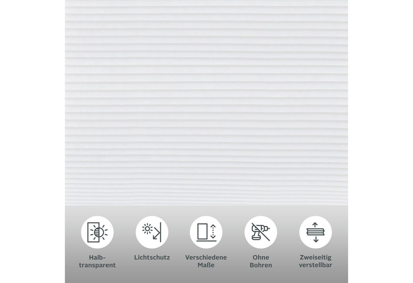 OTTO home Plissee LORRANA, ohne Bohren, Lichtschutz, verspannt, Lichtschutz, ohne Bohren, verspannt, Klemmfix, Fixmaß, Sonnenschutz, flexibel verspannt, für Fenster & Tür - NEUHEIT! Bild 5