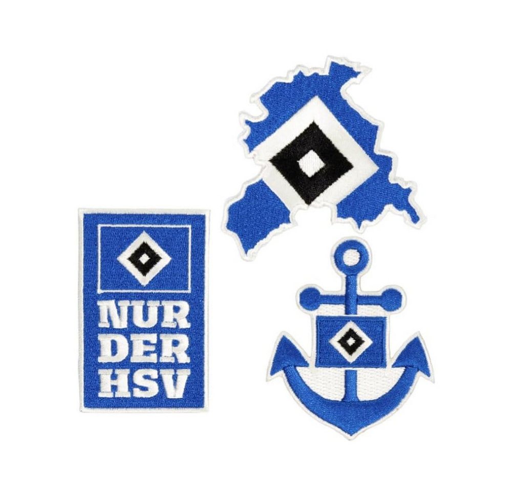 HSV Aufnäher Hamburger SV Aufnäher HSV Aufnäher 3er Set