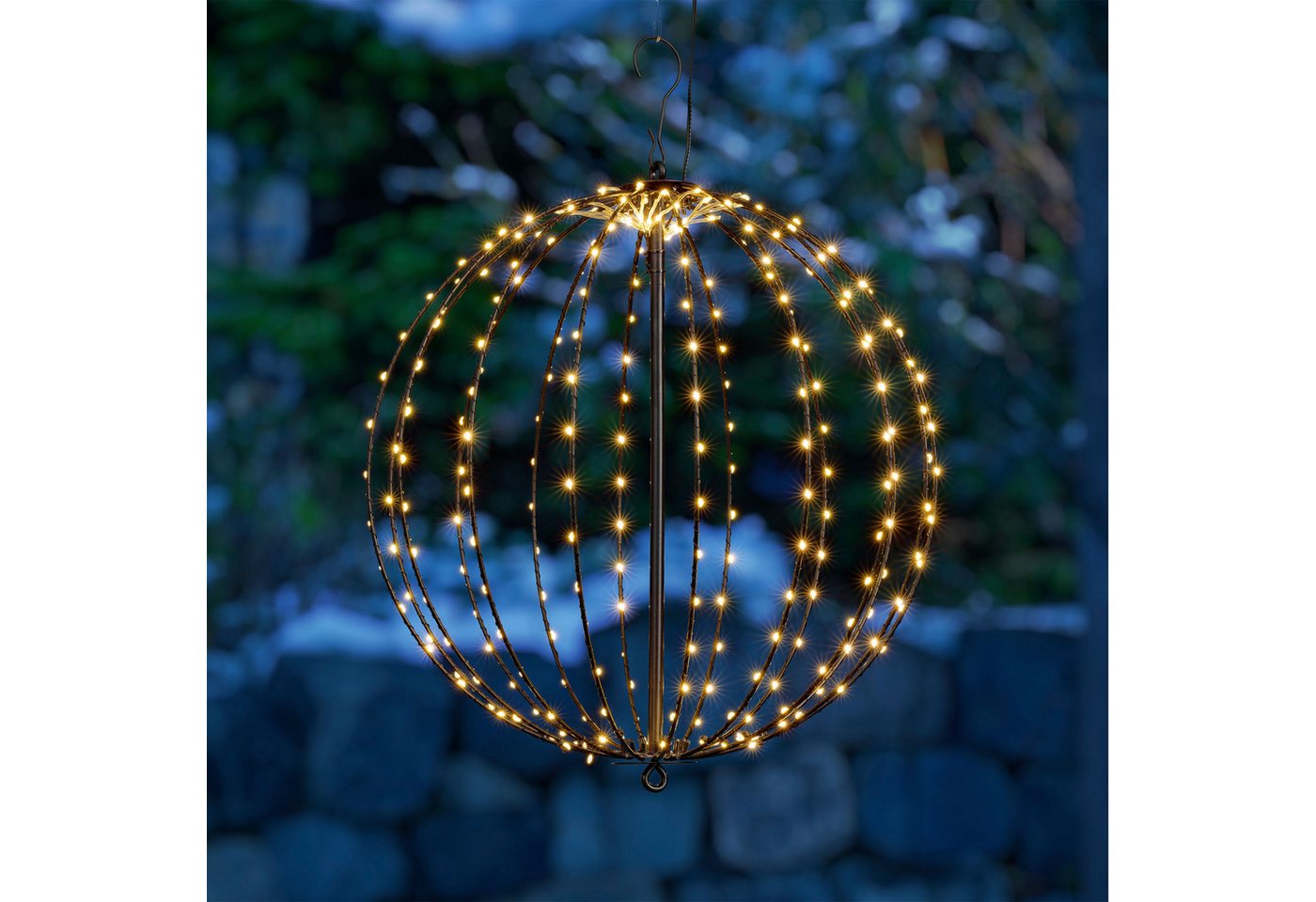 OTTO home LED Kugelleuchte LED-Leuchtkugel THALLIA, Timerfunktion, LED fest integriert, Warmweiß, 6/18-h Timer, IP44, 5 m Zuleitung Bild 5