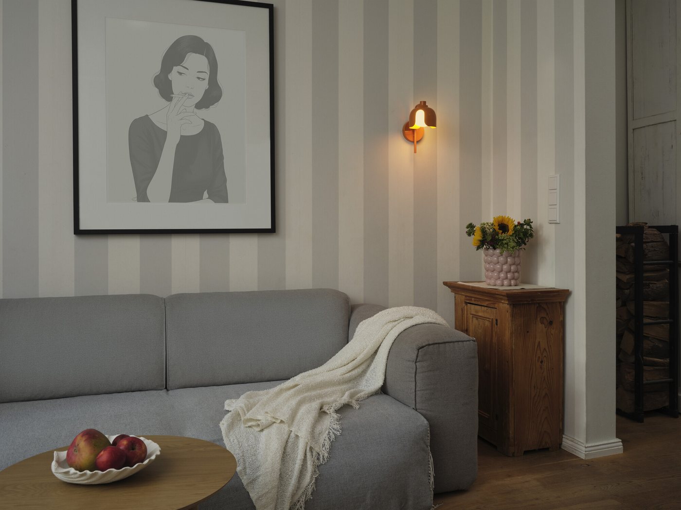 Osram Wandleuchte Decor Corolle, ohne Leuchtmittel, Fassung G9, Stahl und Glas Bild 4