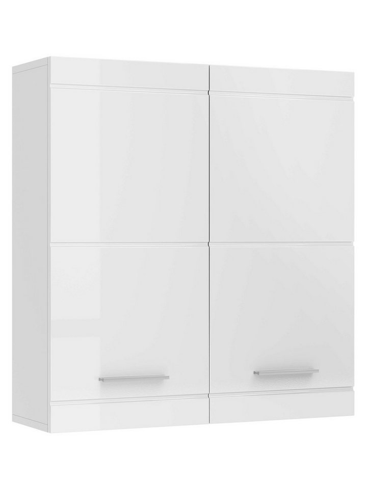 OTTO home Hängeschrank Föhr, Badschrank, Badezimmerschrank, Badmöbel Breite 72,8 cm, 2 Türen, minimalistisch, zeitlos, hochglänzend Bild 5