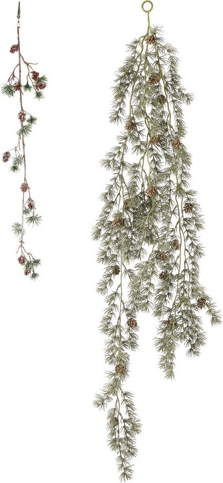 Winterliche Kunstpflanze Weihnachtsgirlande, Hänger Zedern 120cm lang, OTTO home, in white-wash-Optik Bild 2