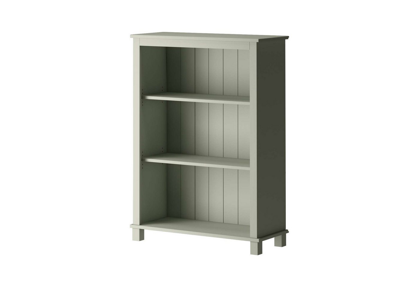 OTTO home Regal Pivo Bücherregal mit 2 verstellbaren Einlegeböden, natürliche Maserung, aus massivem Kiefernholz mit 3 Fächern, Höhe 106 cm Bild 2