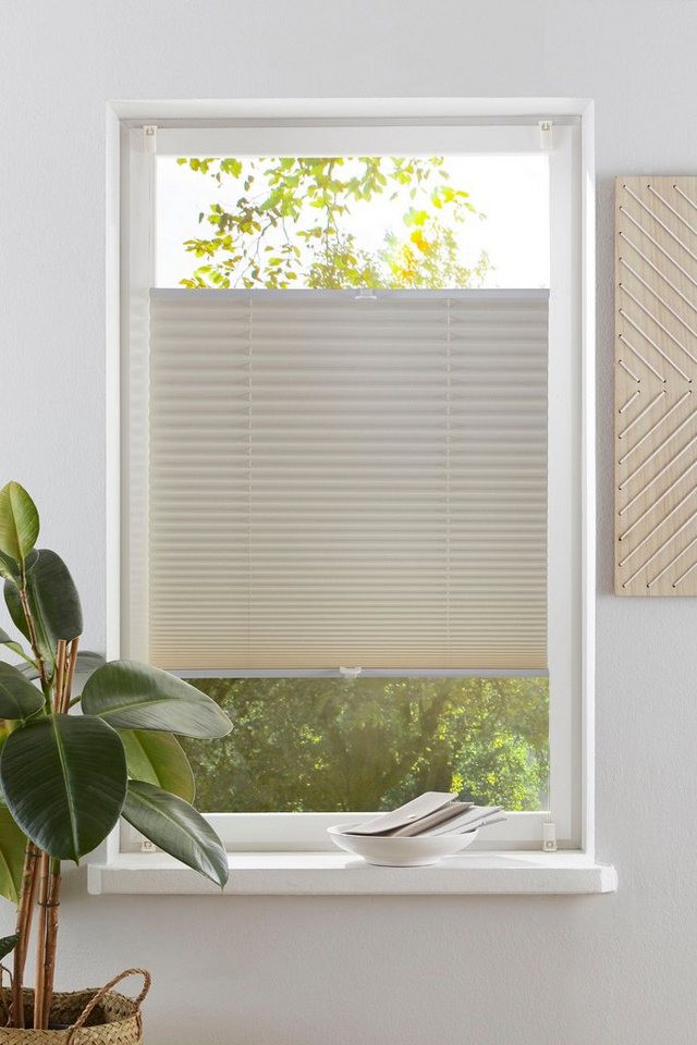 OTTO home Plissee LAHOLM ohne Bohren, Lichtschutz, Klemmfix, Lichtschutz, ohne Bohren, verspannt, Klemmfix, Fixmaß, Bestseller mit über 4000-Bewertungen, für Fenster & Tür Bild 5