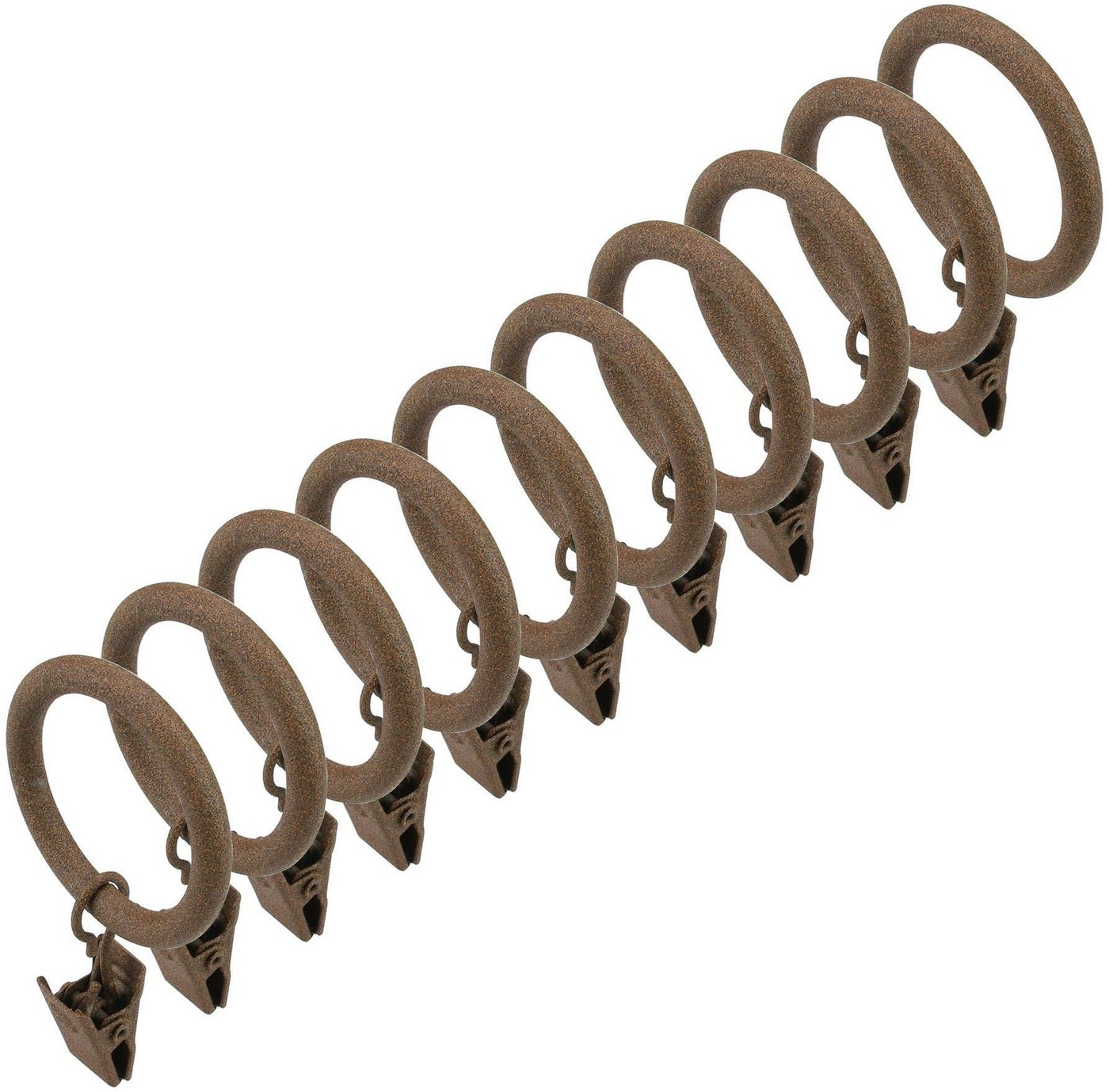 Liedeco Gardinenring, Gardinenstangen, (Set, 10-St., mit Klammern), für Gardinenstangen Ø 16 mm Bild 3