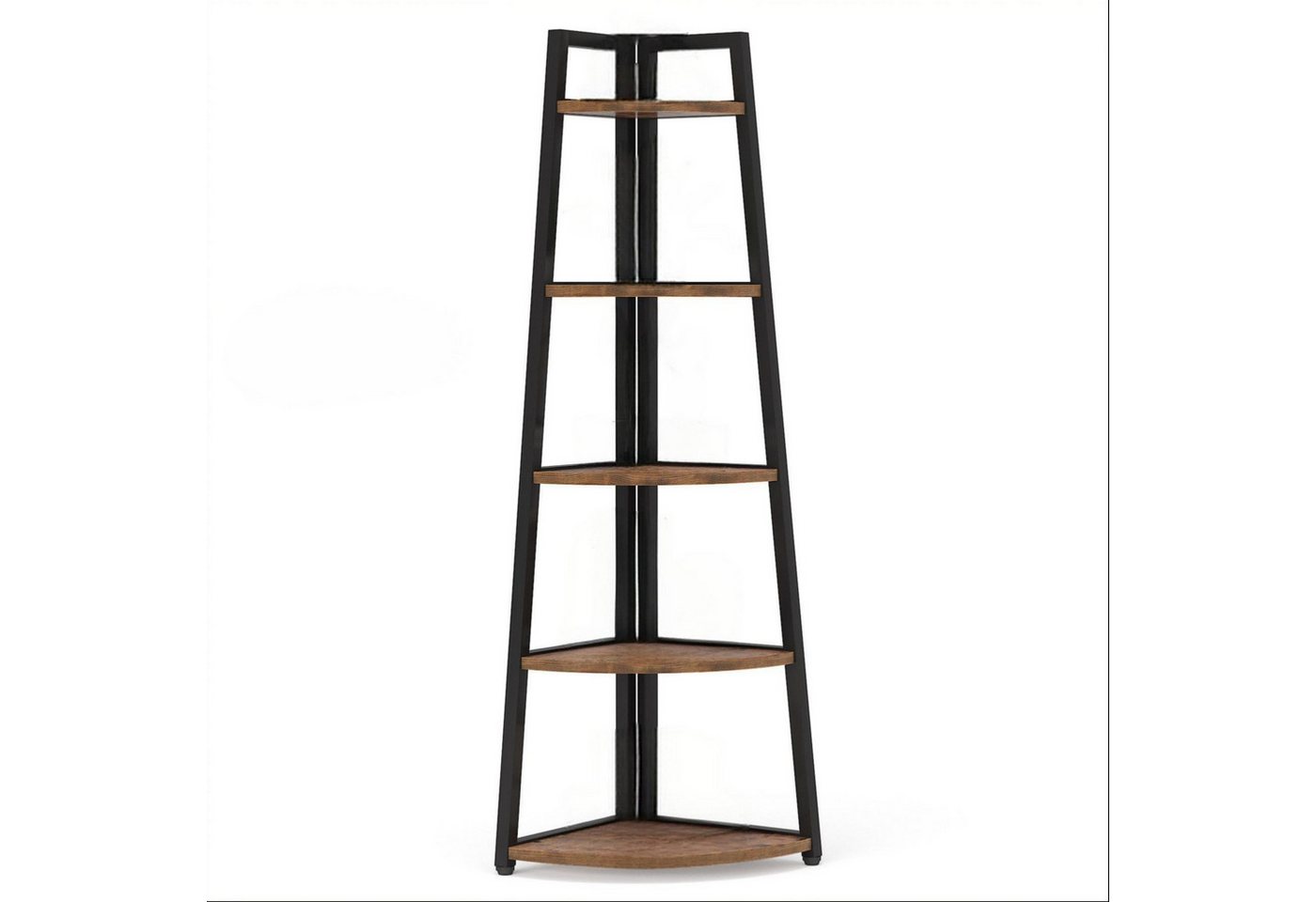 Celya Eckregal Bücherregal, 178cm hohes Eckregal mit 5 Ebenen, Standregal Bild 2