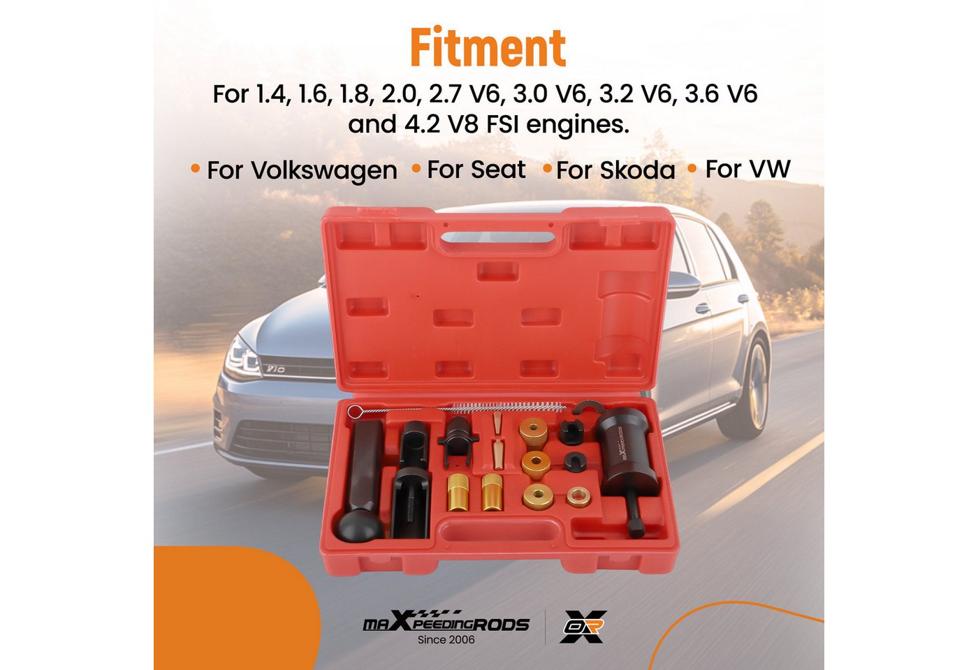 maXpeedingrods Reparatur-Set, Einspritzdüsen Abzieher Werkzeug FSI Satz Düse For Vag Audi Vw Seat Bild 3
