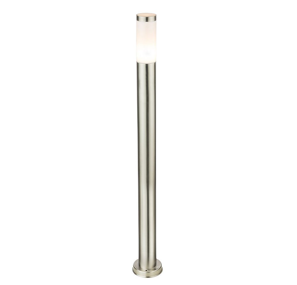 GLOBO LIGHTING LED Außen-Stehlampe, Leuchtmittel inklusive, Warmweiß, LED 7 Watt Steh Lampe Außen Beleuchtung Edelstahl Leuchte IP44 Bild 3
