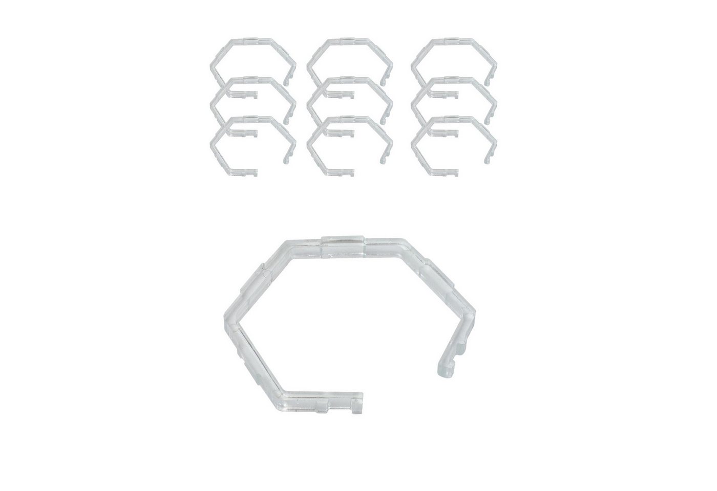 Paulmann Einbauleuchte 10x Paulmann Sprengring für Hexagonal-Einbauleuchten, 10x Paulmann Sprengring für Hexagonal-Einbauleuchten Bild 2