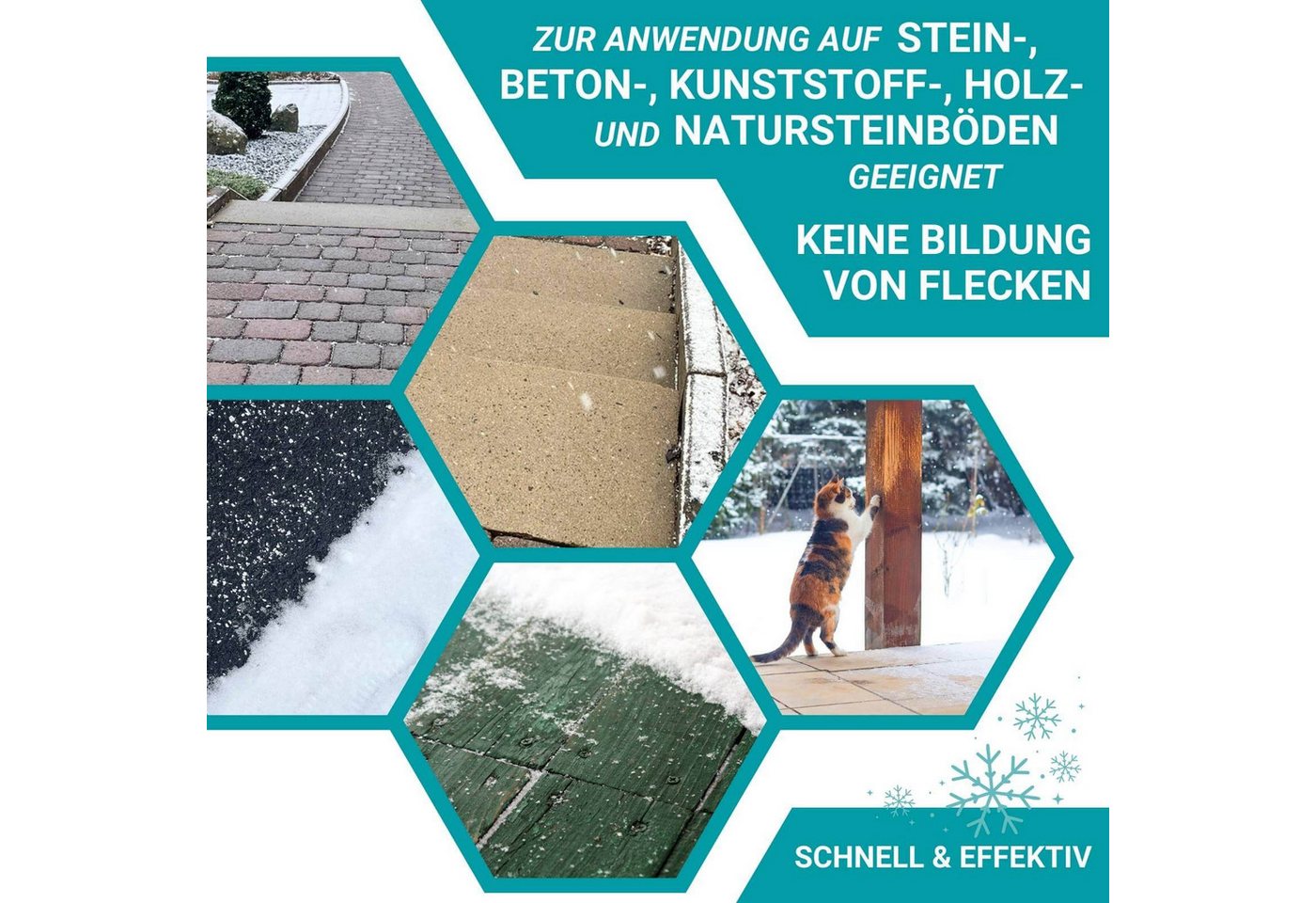 HOTREGA® Sand Auftaugranulat Schnee und Eis Weg 2in1 Streusalz Ersatz Taumittel 5L Bild 3