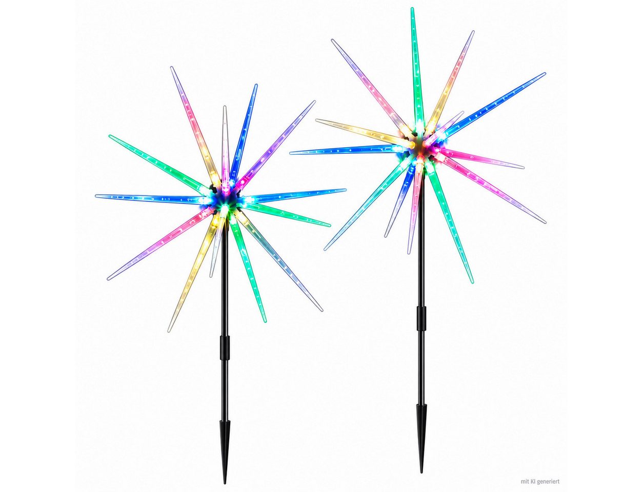 Weltbild LED Dekolicht LED-Gartenstecker Polarstern 2er Set Gartenstecker Weihnachtsdeko, Winterdeko LED Beleuchtung Außenbeleuchtung Stern Dekoration Bild 3
