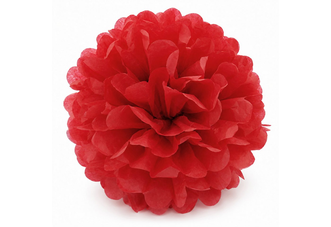 Creativery Pompon, Pompon 25cm Papier 1 Stück Rot Bild 5