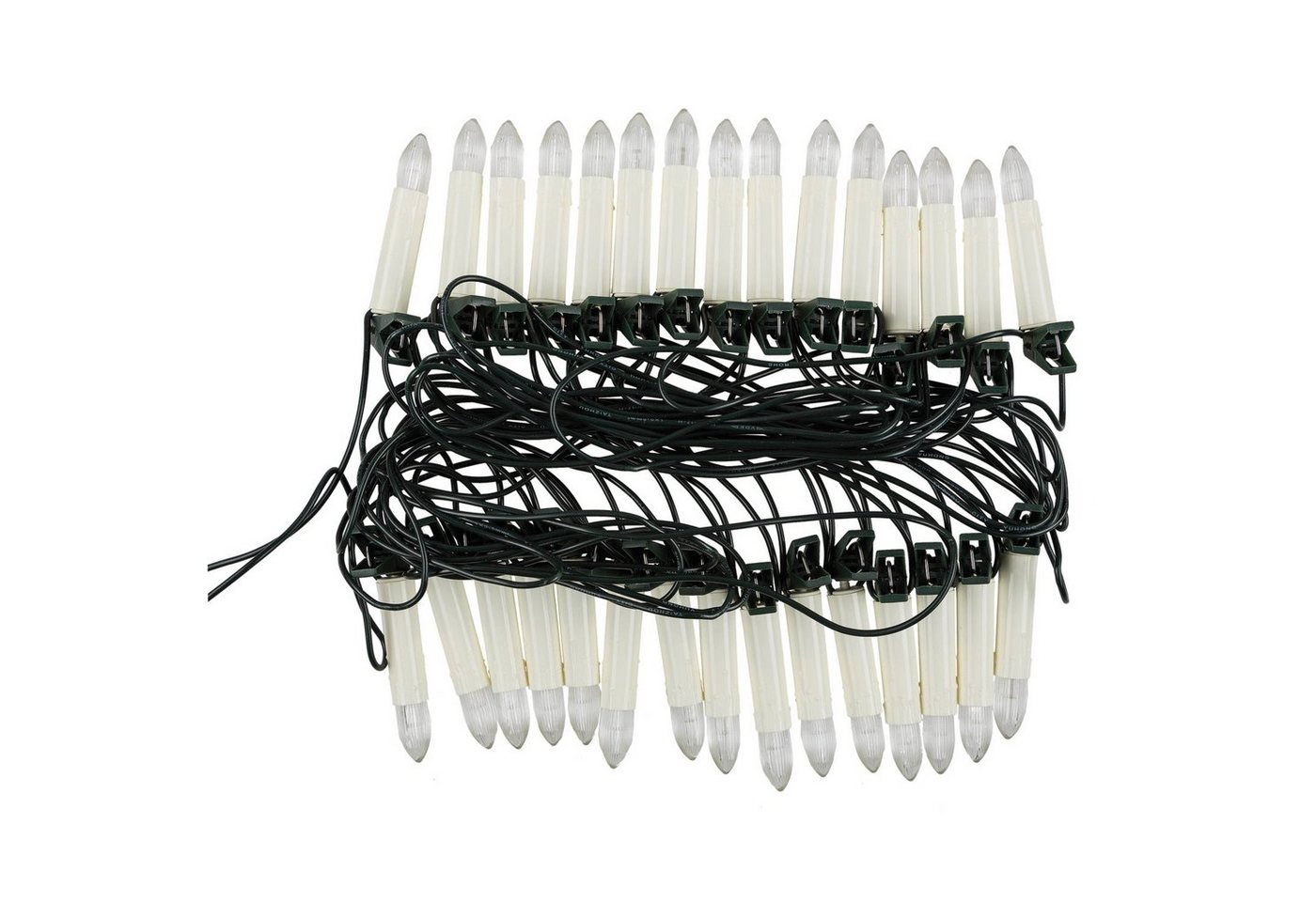 Idena LED-Lichterkette Idena 38192 - LED Kerzen Lichterkette mit 30 LEDs in Warmweiß, elfenbe Bild 3
