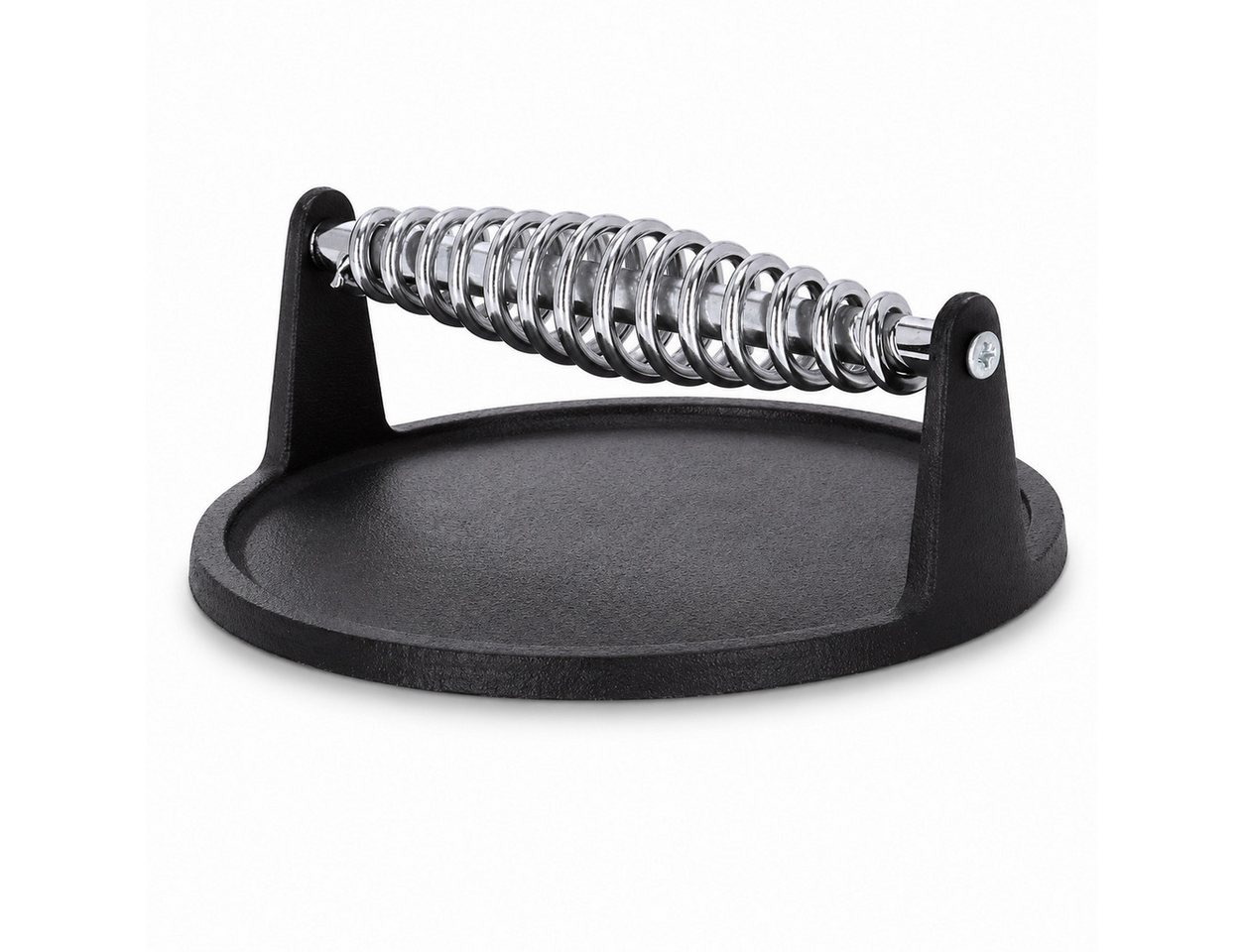 esschert design Burgerpresse Hamburgerpresse Gusseisen mit Grillmuster für perfekte Burger (1 St), MEtall Bild 5