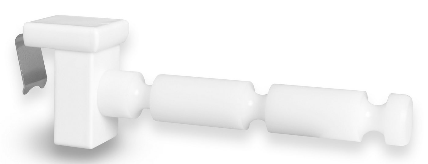dekohaken24.de Fensterhaken Dekohaken mit Distanzhalter, für Klemmbereiche von 10-27 mm, inkl. 2x Batteriefachhalter, für Sterne, Lichterketten, Kugeln Bild 3